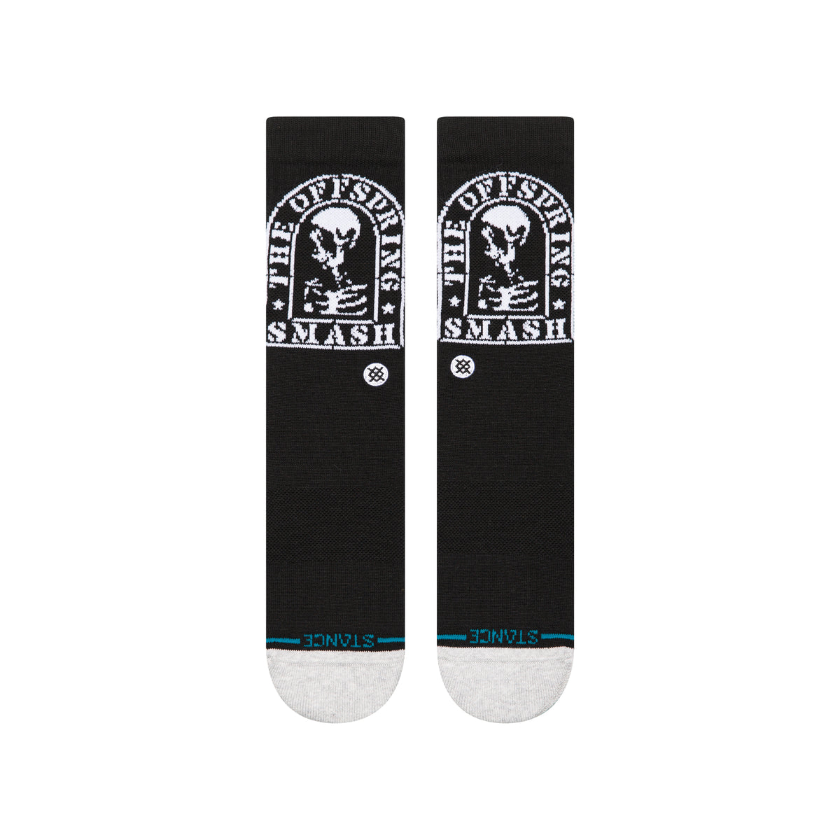 Stance THE OFFSPRING CREW SOCKS - SMASHED in BLACK