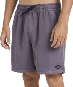 Billabong Mens All Day Overdye Layback 17" Boardshorts in Steel Purple