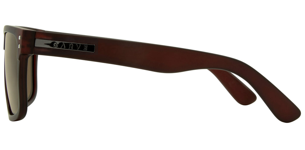 Carve Rivals XL - Matte Translucent Brown Frame with Brown Polarized Lens in Single