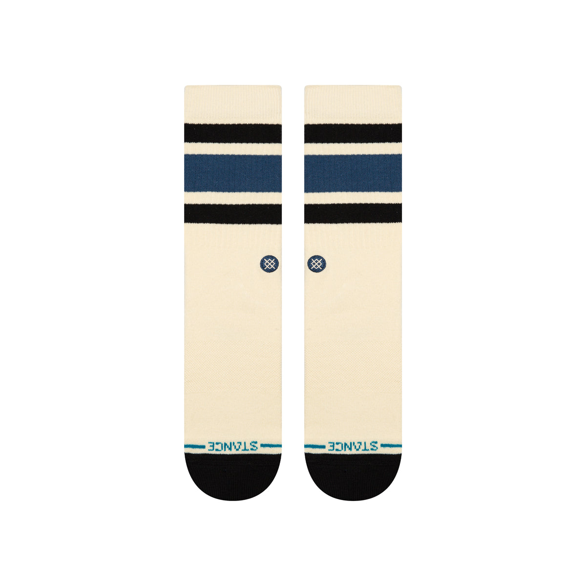 Stance BOYD CREW SOCKS - BUTTER in DARKROYAL