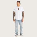 Kiss Chacey Liturgy Dual Curved Tee in Optical White