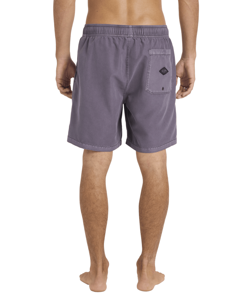Billabong Mens All Day Overdye Layback 17" Boardshorts in Steel Purple