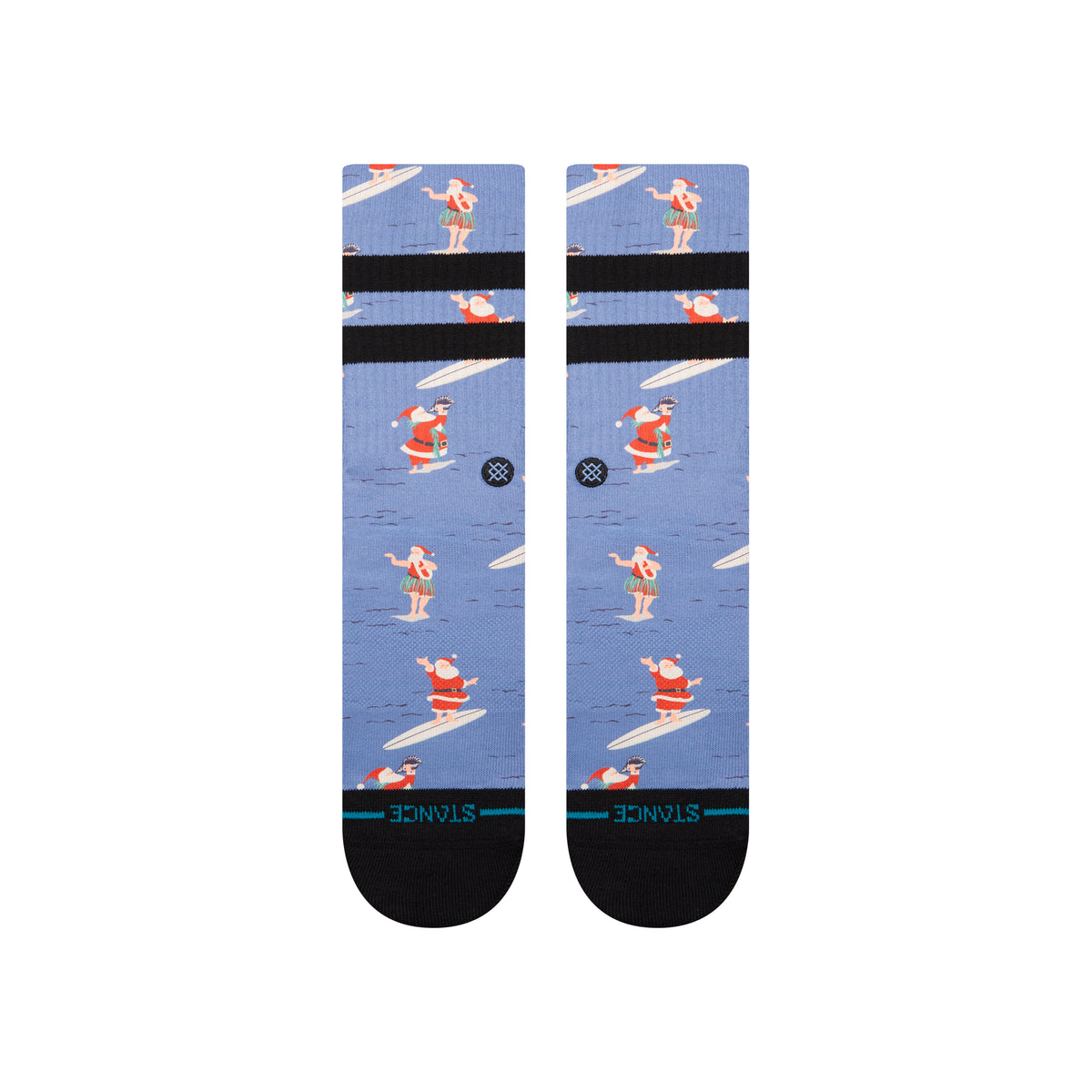 Stance SURFING SANTA CREW SOCKS in BLUE