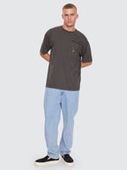 Thrills Co Seen & Heard Oversize Pocket Tee - Dark Merch Black in Dark Merch Black