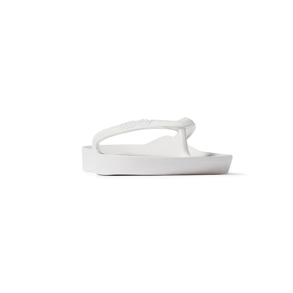 Archies Footwear Arch Support Thongs - Classic - White in Single
