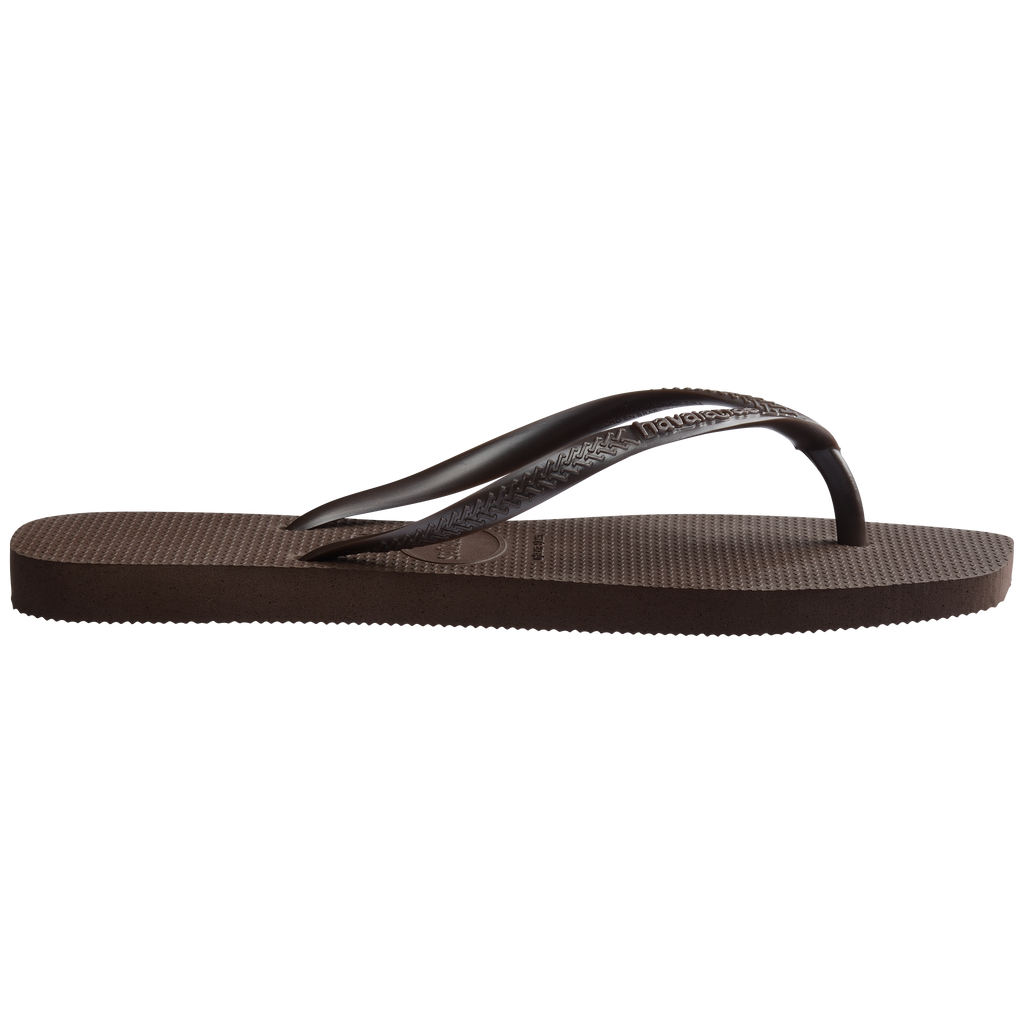 Havaianas Slim Square Dark Brown in Dark Brown