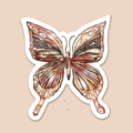 Trevena & Co Butterfly Mandala Watercolour Vinyl Sticker in Single