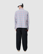 B. Cools Cabin Shirt Pink Cord Plaid in Single