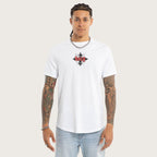 Kiss Chacey Liturgy Dual Curved Tee in Optical White