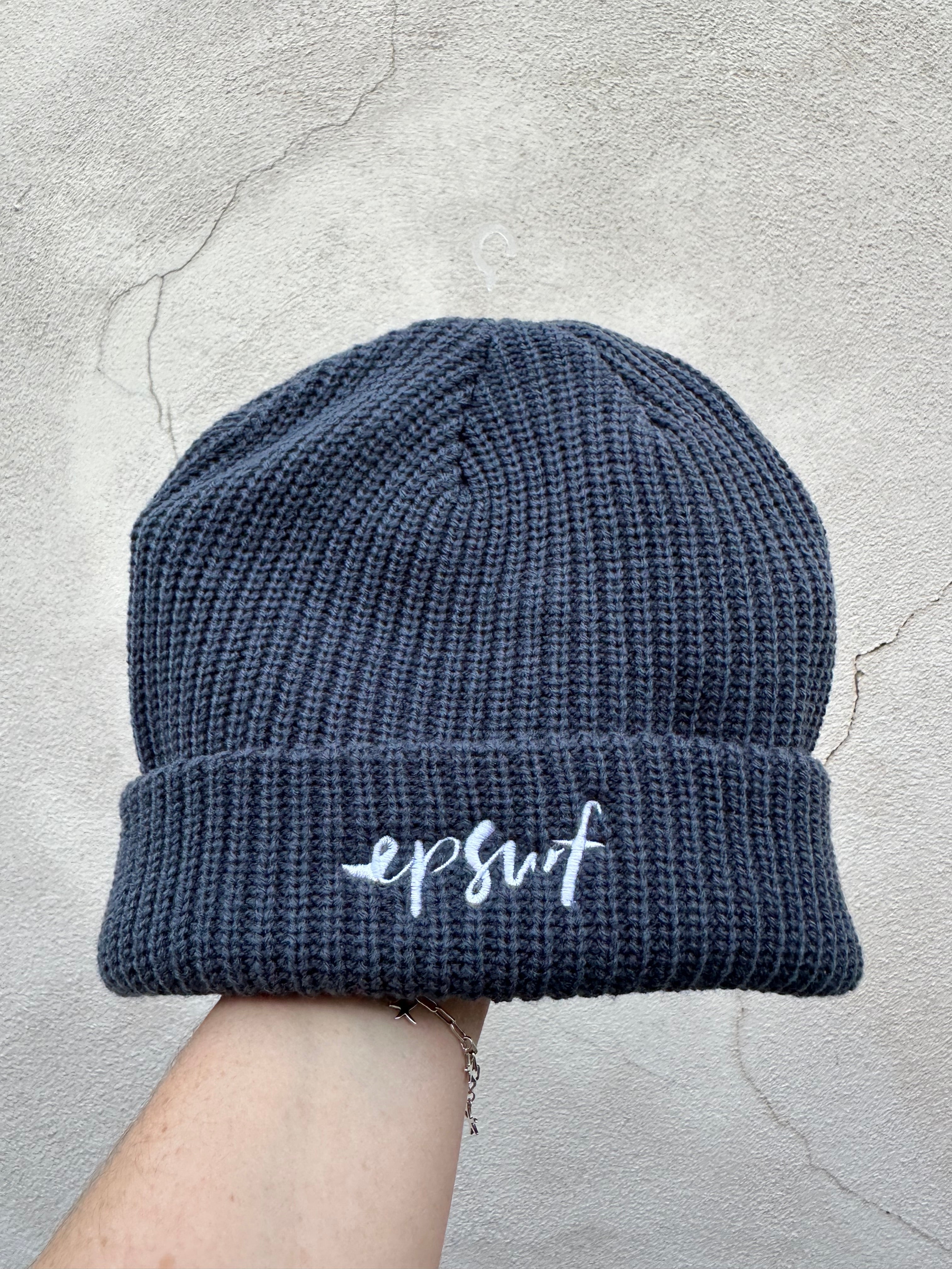 EP SURF Core Cable Beanie - Petrol Blue