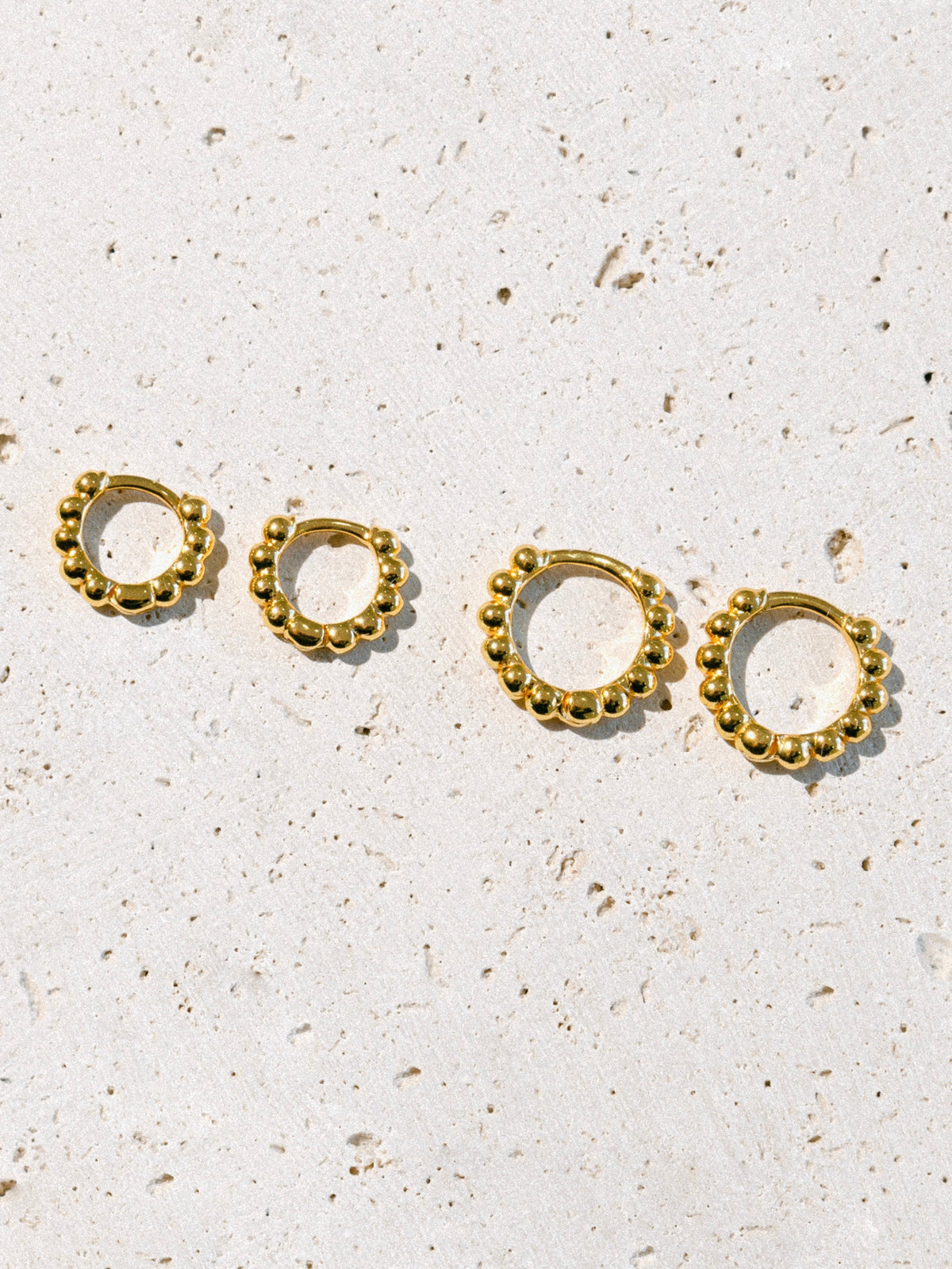 Malakai The Label Kauai Sun Small Hoops in 18k Gold Vermeil in Default Title