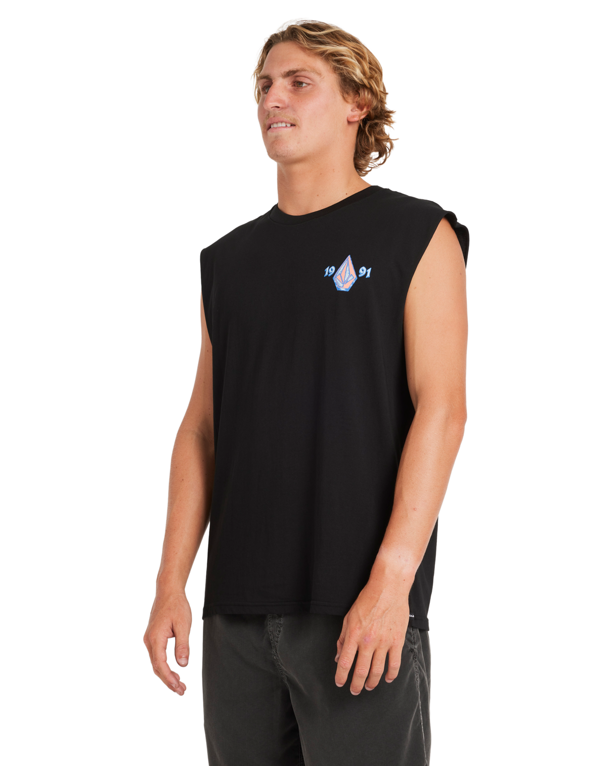 Volcom Counter Top Muscle in BLACK