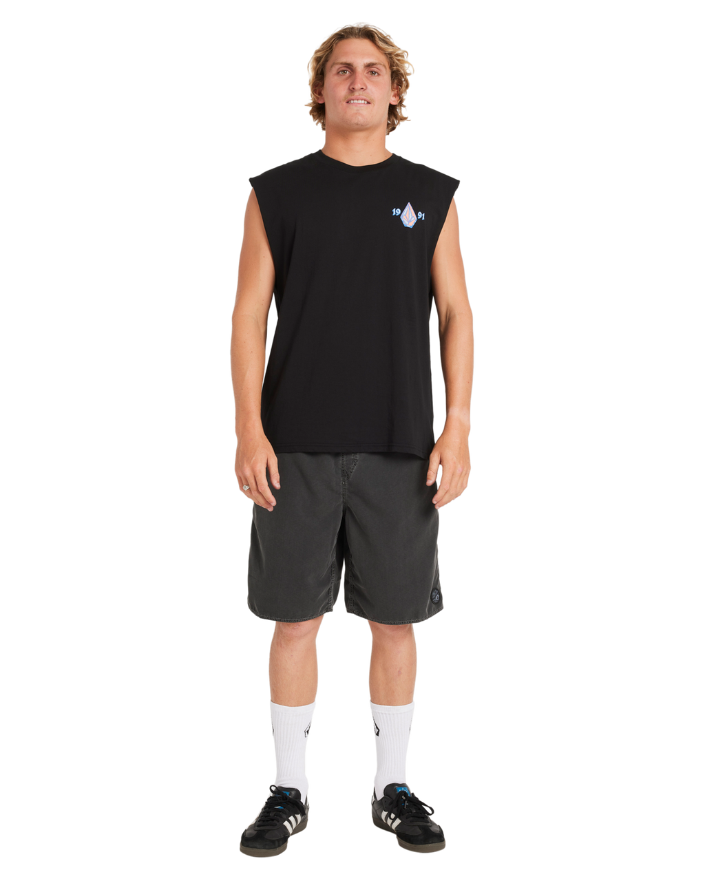 Volcom Counter Top Muscle in BLACK