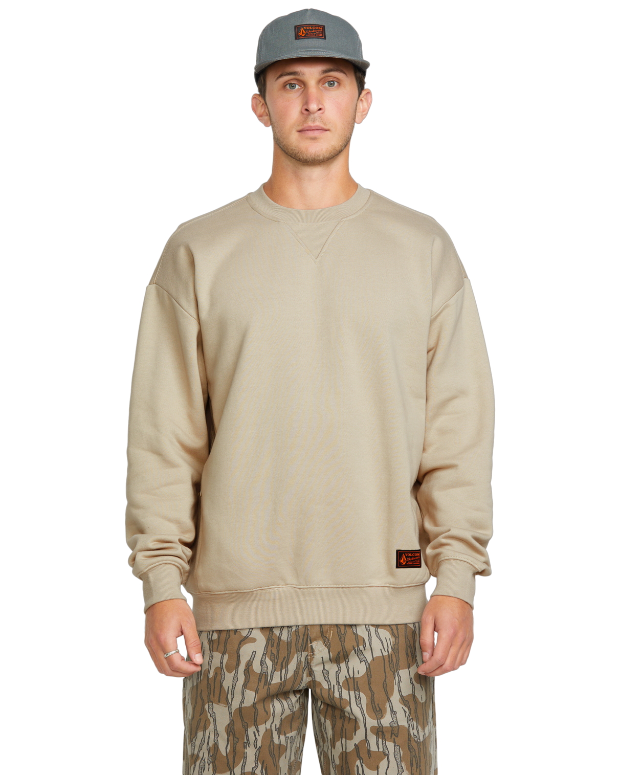 Volcom Operators Crew in LIGHT KHAKI