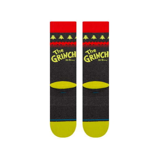 Stance Grinch Sweater Crew in BLACK