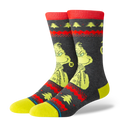 Stance Grinch Sweater Crew in BLACK
