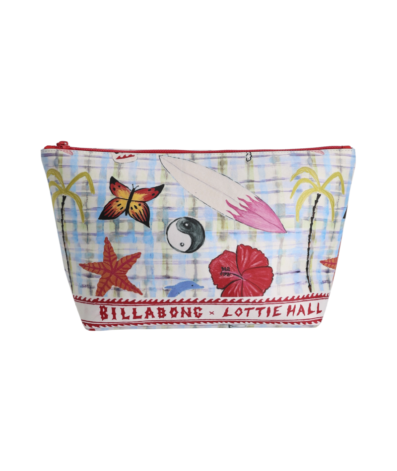 Billabong Lottie Hall Dry Pouch in WHITE MULTI