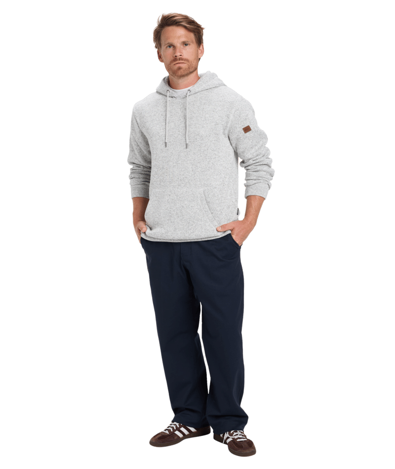 Quiksilver Keller Hoodie in LIGHT GREY HEATHER