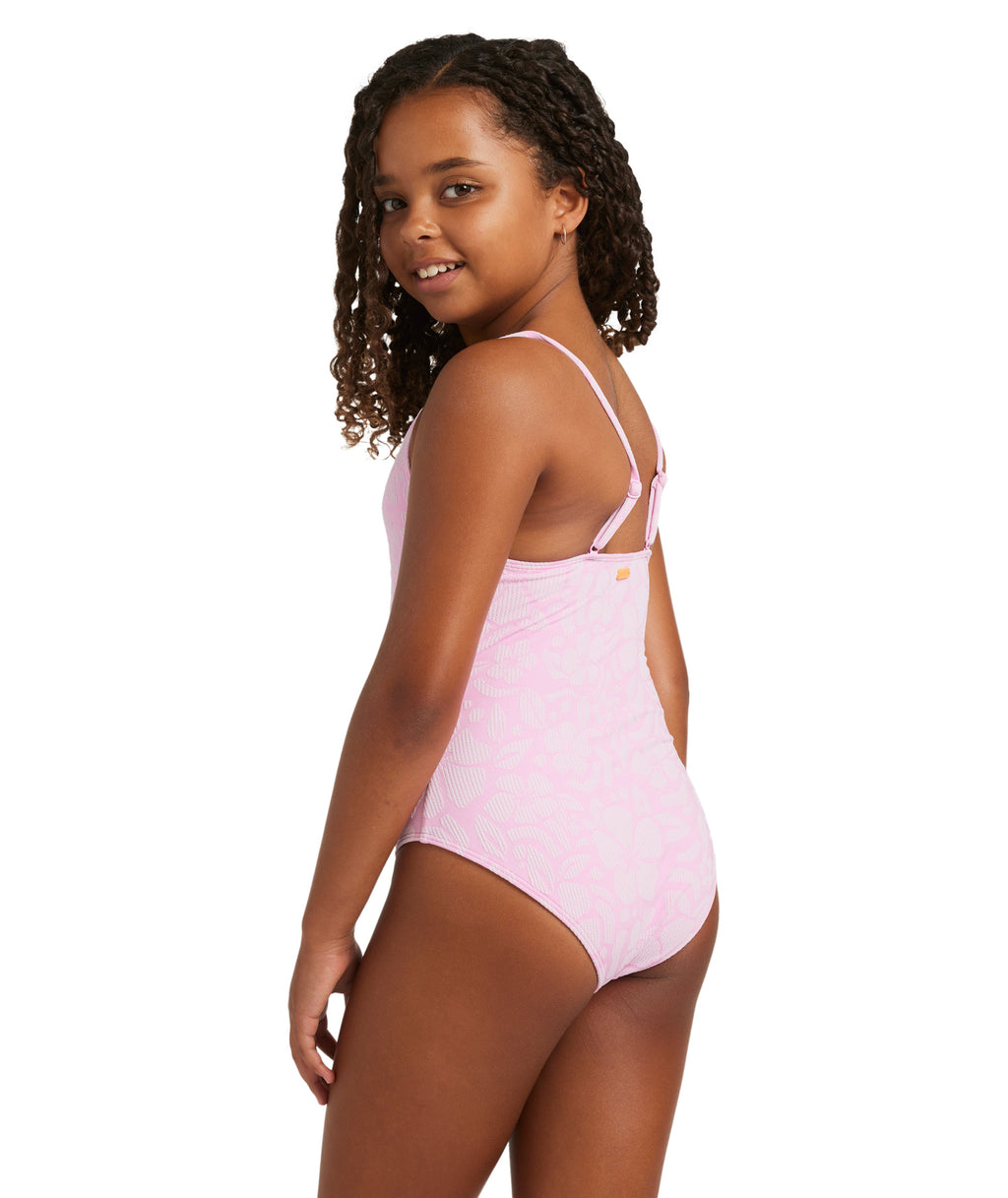 Roxy Bico Paper One Piece in BONBON SHADOW TROPICS