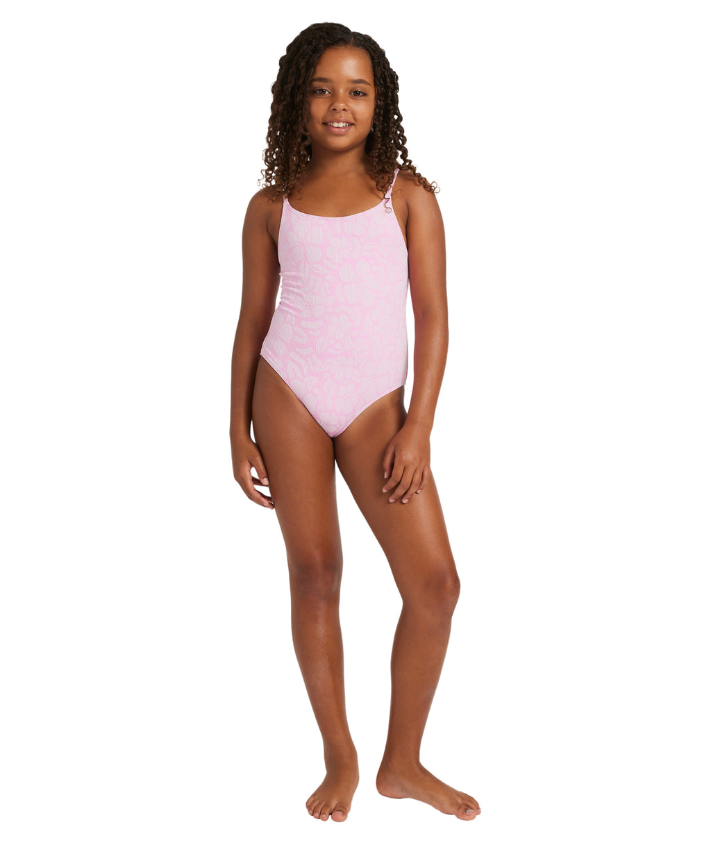 Roxy Bico Paper One Piece in BONBON SHADOW TROPICS