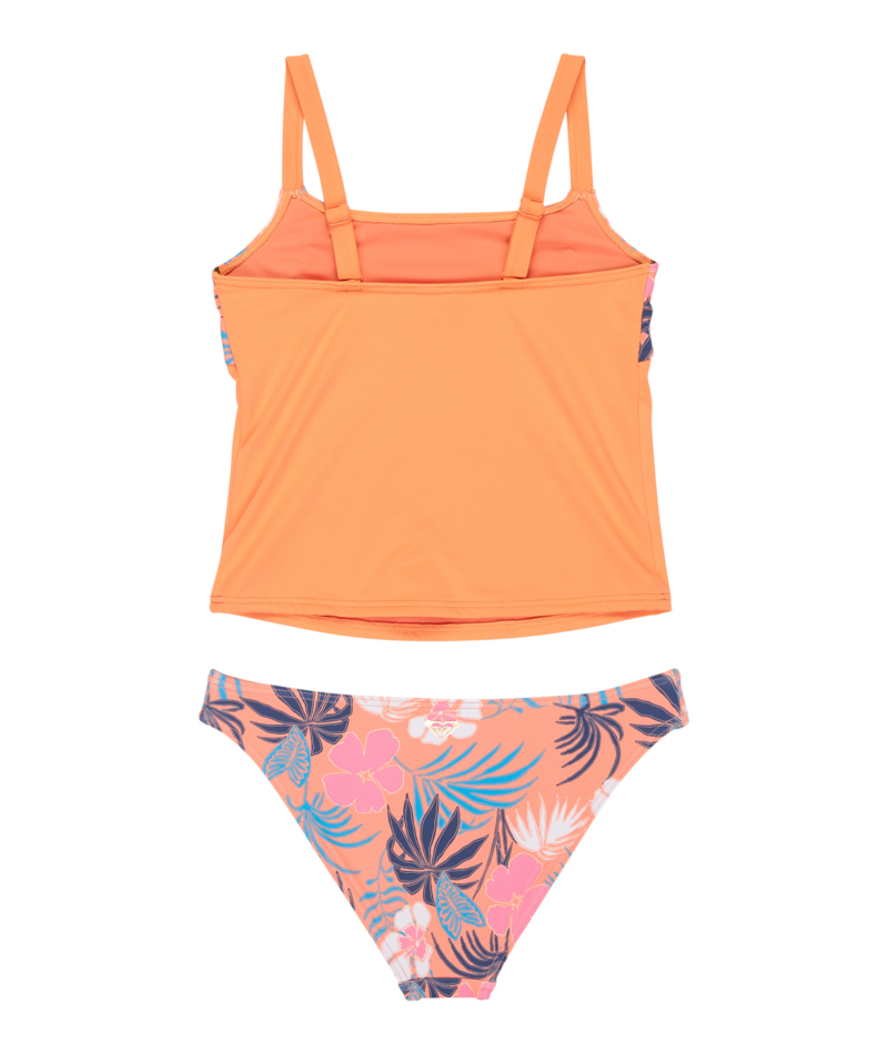 Roxy Active Floral Rg Tankini Set in CORAL CHIC CALL OF THE WILD