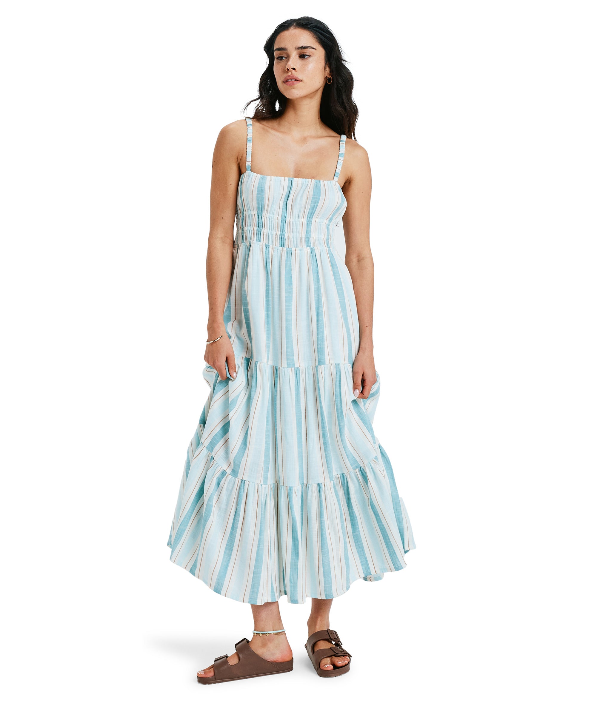 Roxy Sunshine Coastline Stripe in EGRET CARVER STRIPE