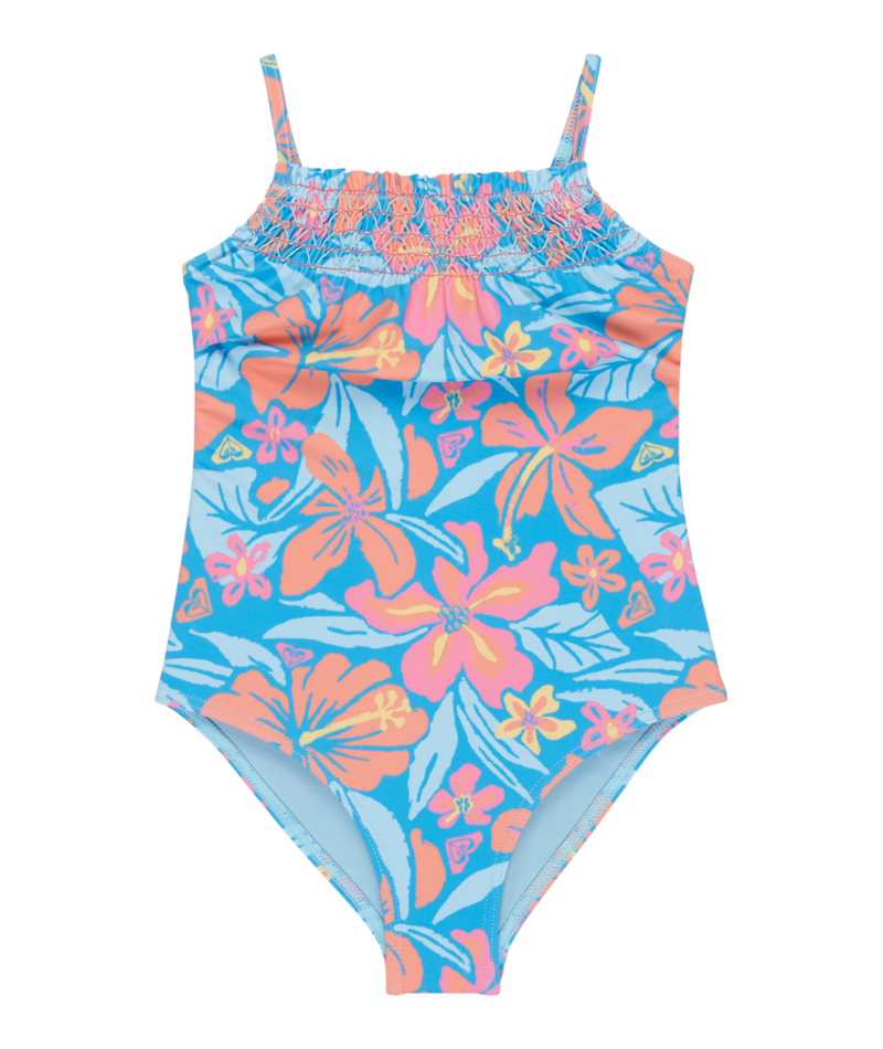 Roxy Hibiscus Hugs One Piece in MALIBU BLUE HIBISCUS HUGS
