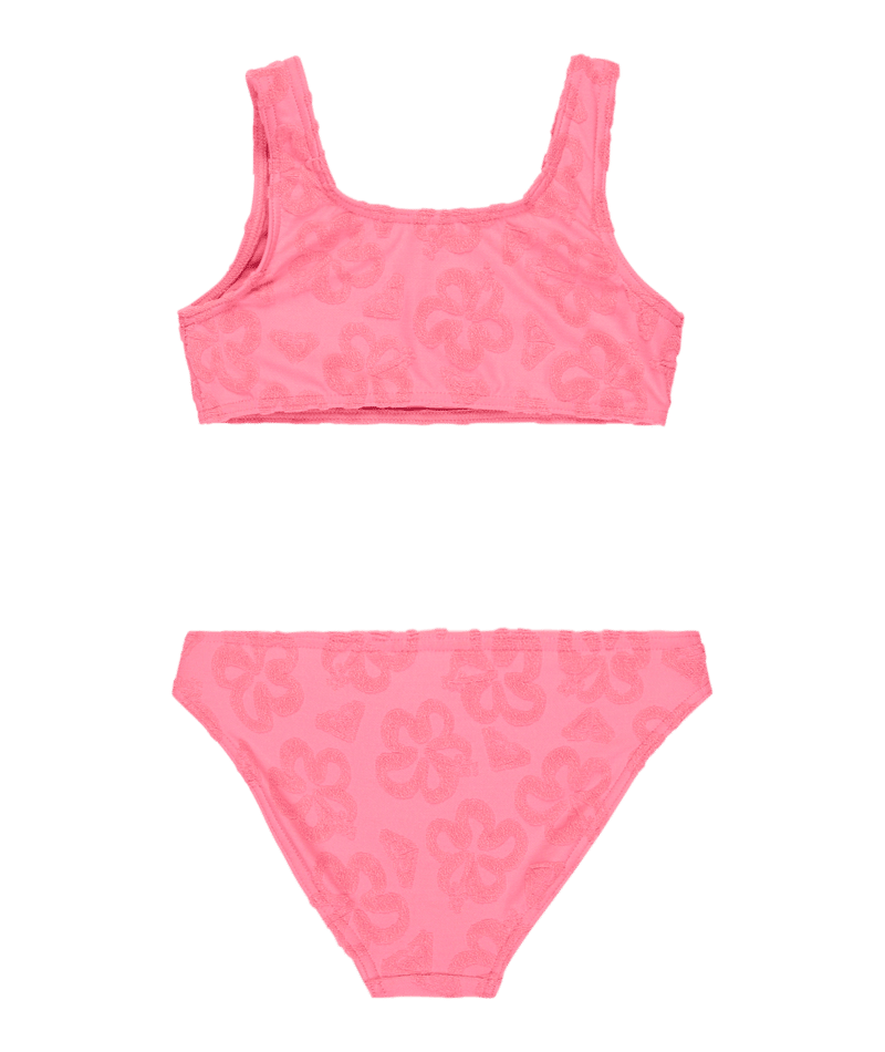 Roxy Flip Flower Bralette Set in PINK COSMOS FLIP FLOWER TERRY