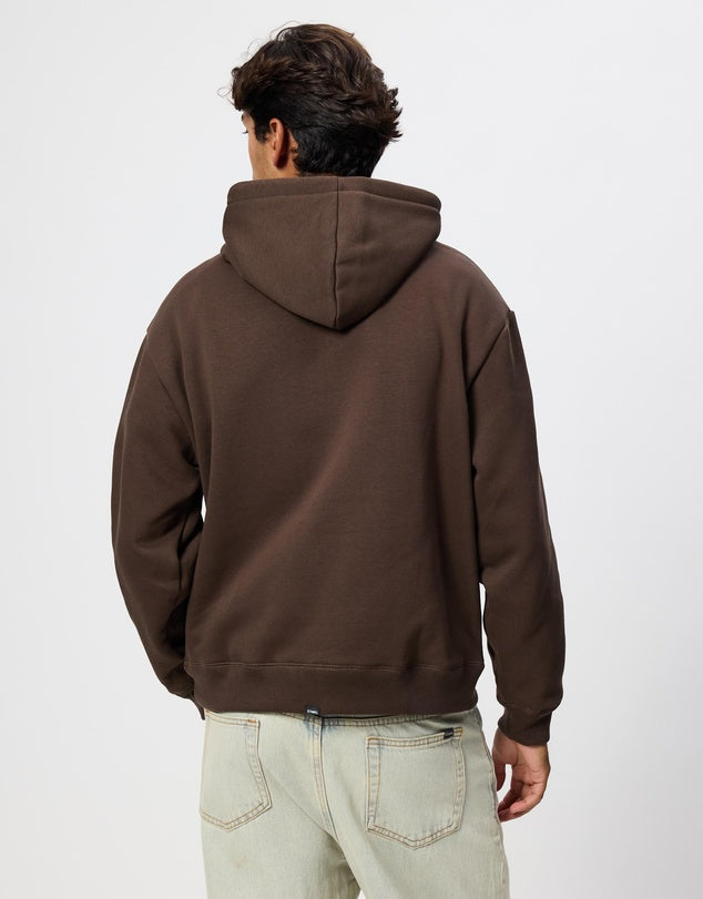 Thrills Co Make Em Tough Slouch Pull On Cropped Hood - Postal Brown
