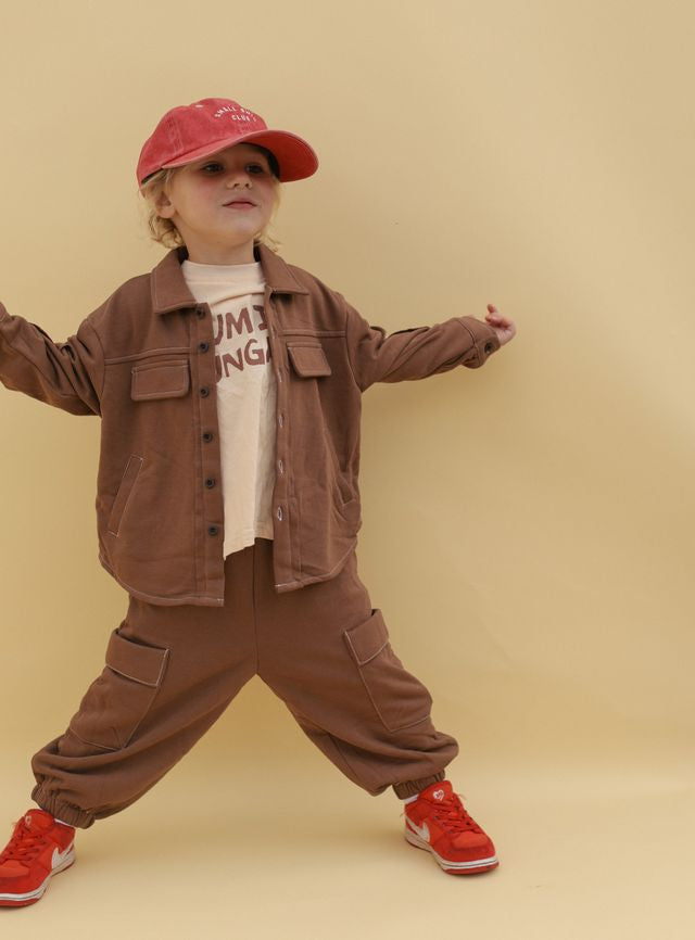 Small Swim Club Choccy Cargo Trackies