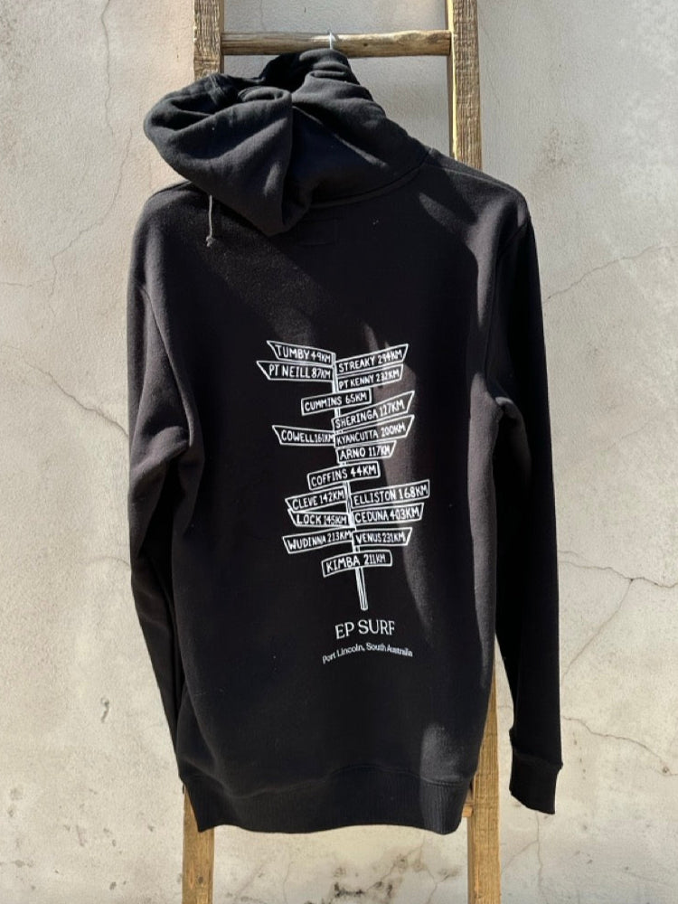 EP SURF Mens Signs Hoody Black/White