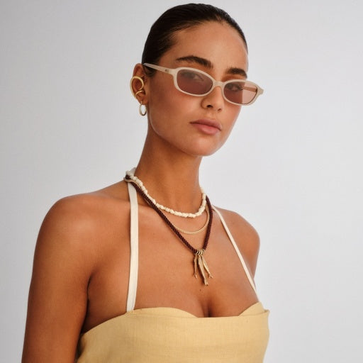 Le Specs Honey Pot in NUDE