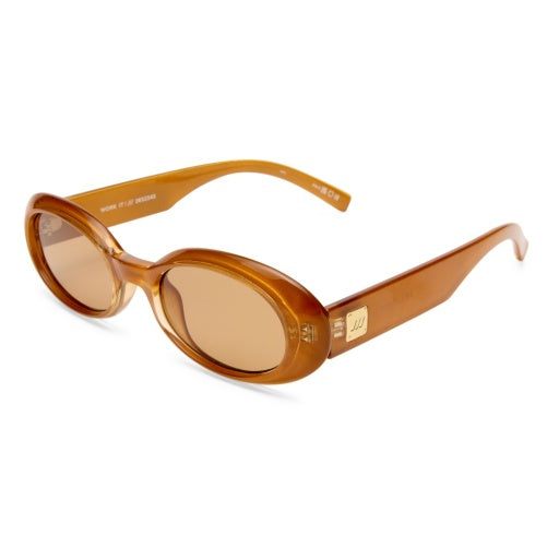 Le Specs Work It in GOLD PEARL