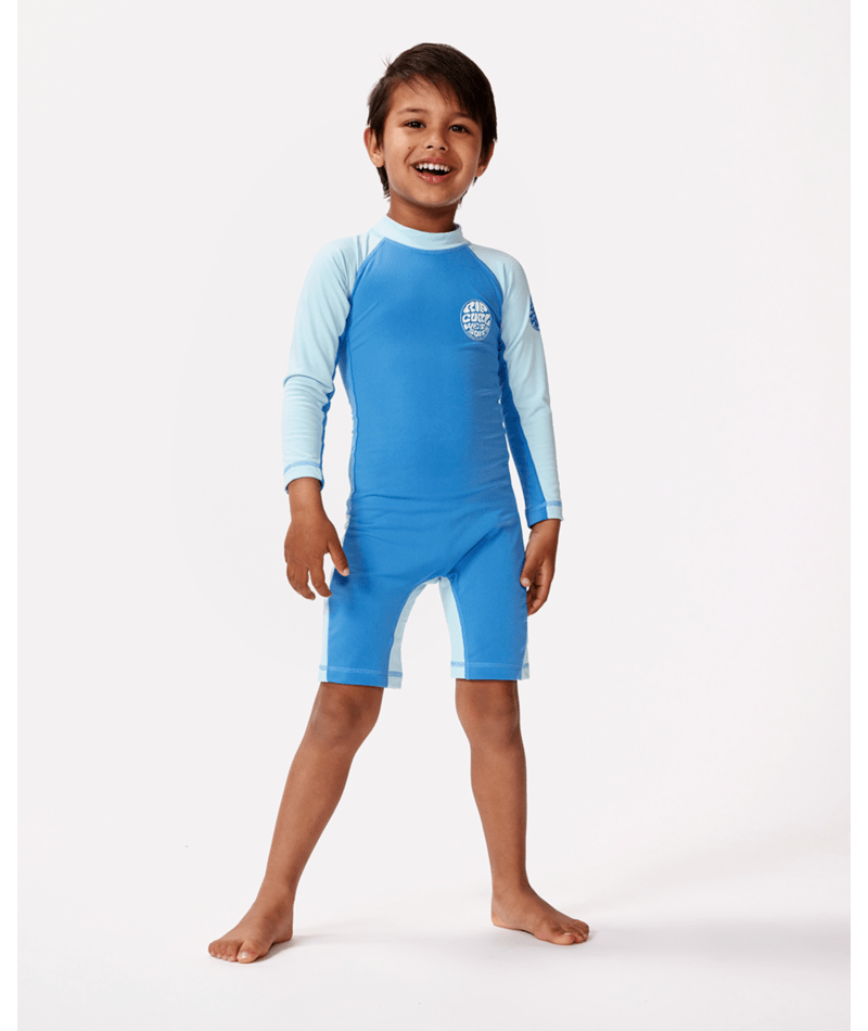 Rip Curl Icons Uv Brushed L/ S Suit-Boy in BLUE GUM