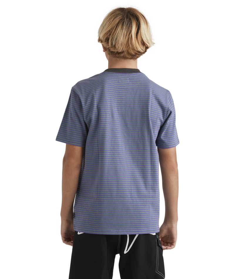 Billabong Boys Absense Stripe Ss in PURPLE