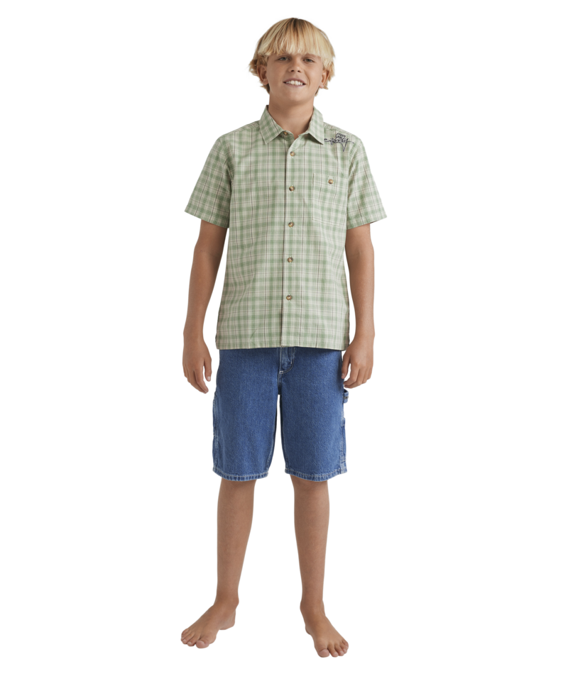 Billabong Boys Mogul Check  Ss in OATMEAL