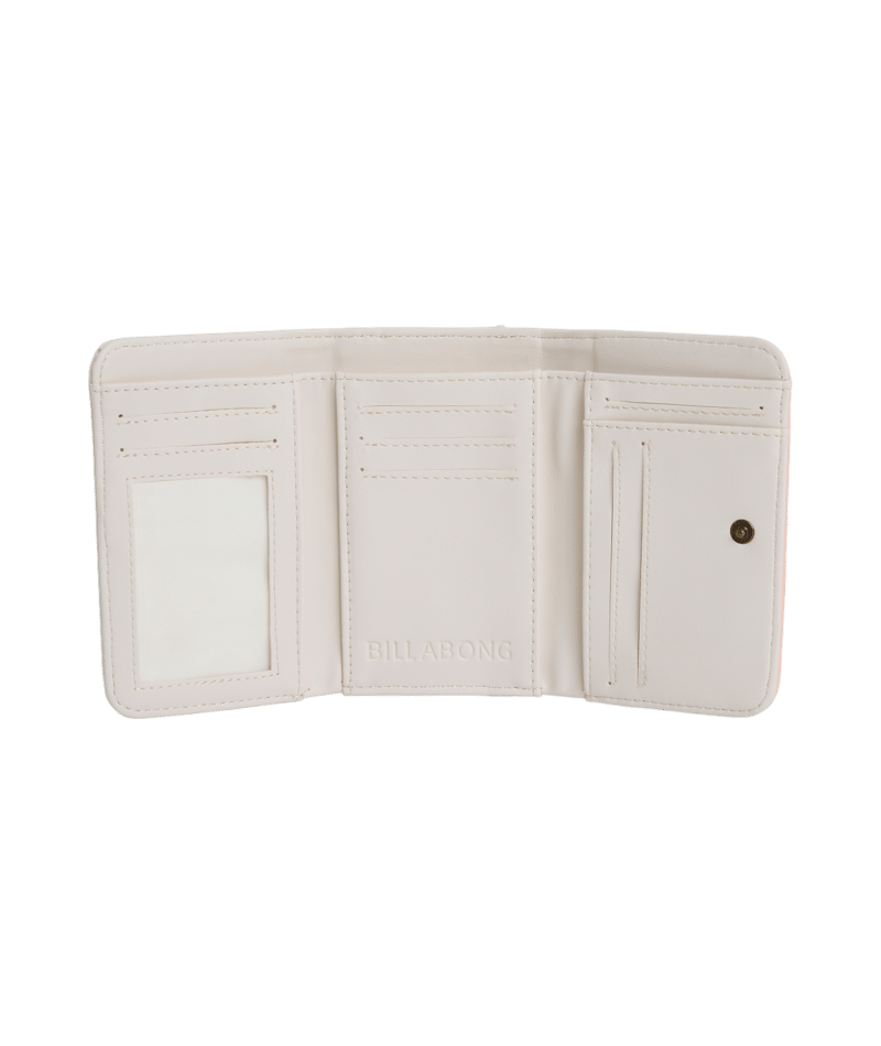 Billabong Hibiscus Haze Trifold Wallet in SALT CRYSTAL