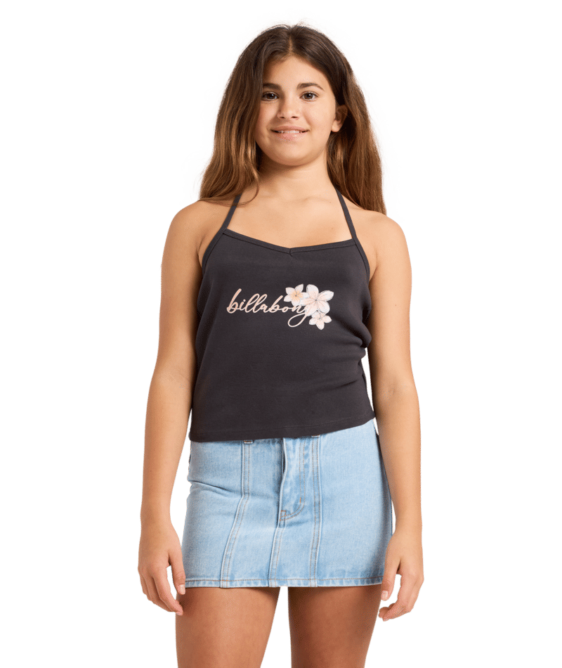 Billabong Bloom Crush Halter in OFF BLACK