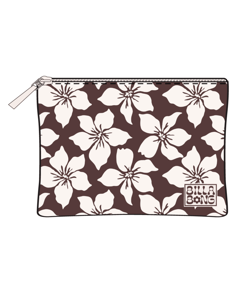 Billabong Playa Sol Make Up Case in TEAK
