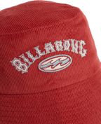 Billabong Living 73 Bucket Hat in RED CRUSH