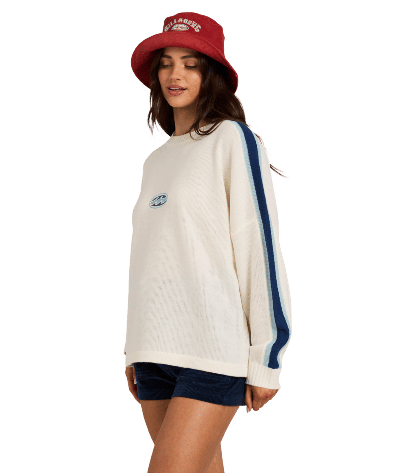 Billabong Living 73 Sweater in SALT CRYSTAL