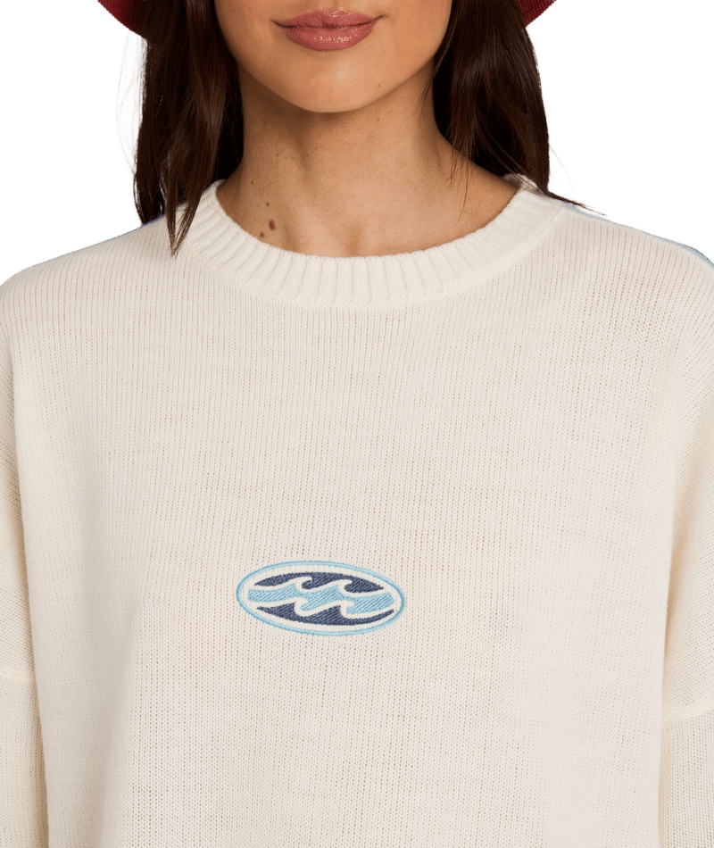 Billabong Living 73 Sweater in SALT CRYSTAL
