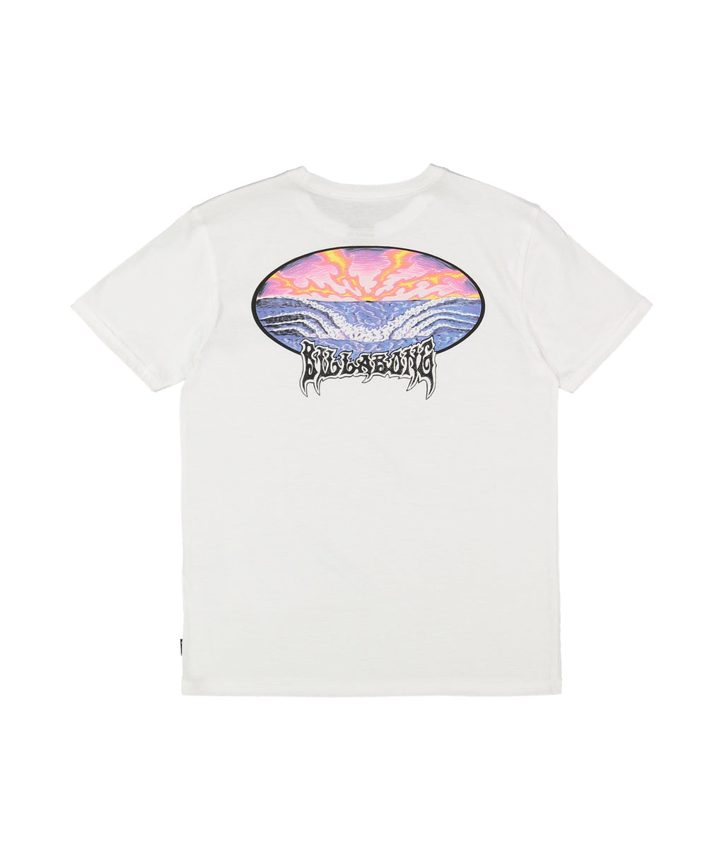 Billabong Groms Quadtripe Up Ss in WHITE