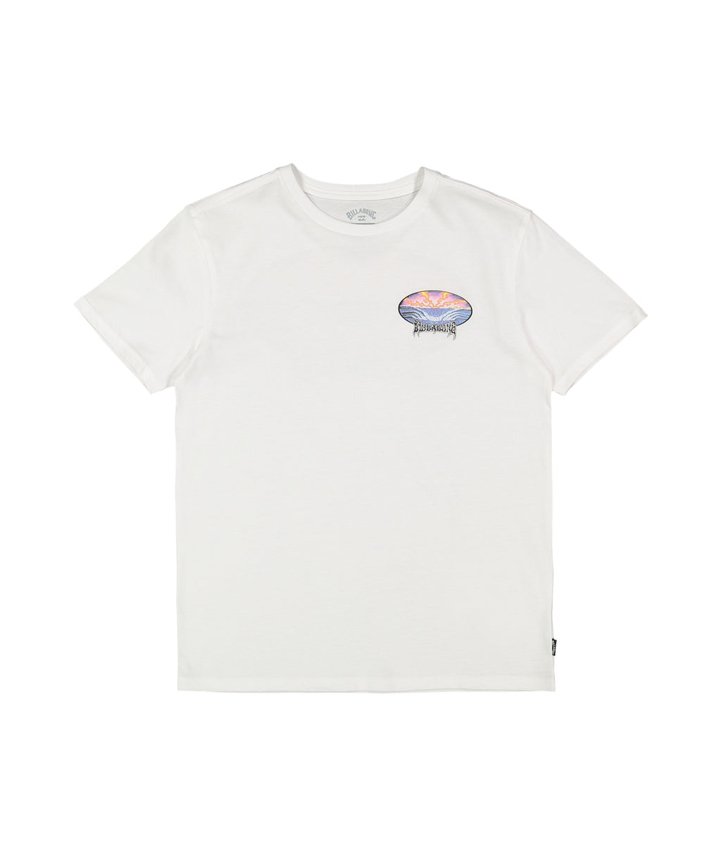 Billabong Groms Quadtripe Up Ss in WHITE