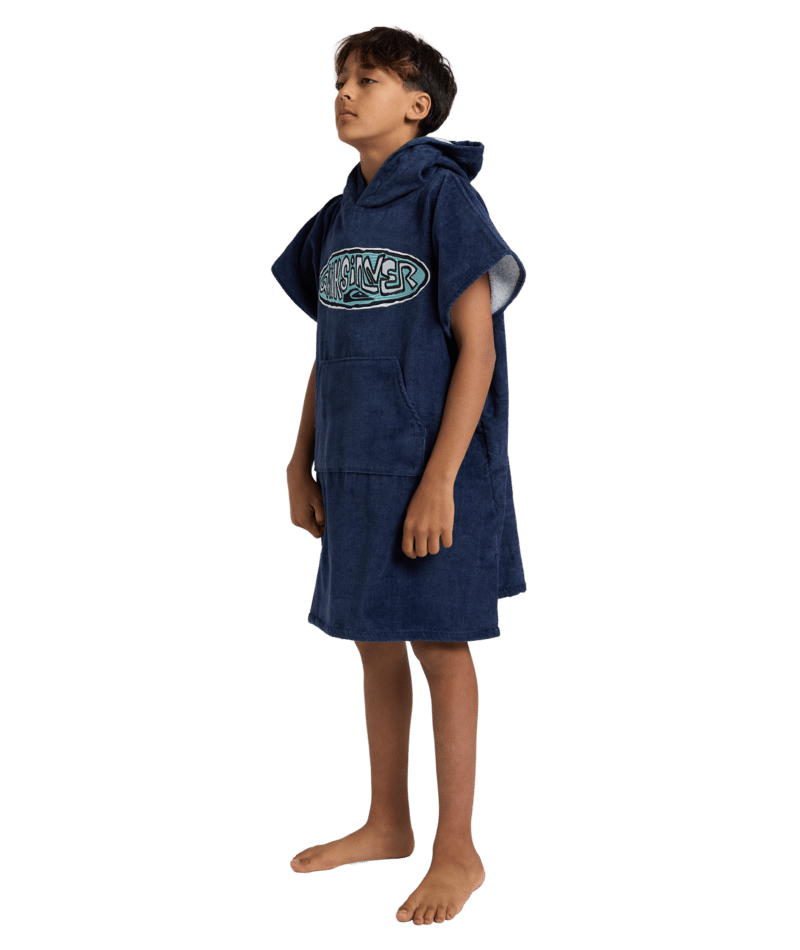 Quiksilver Waxheads Hooded Towel Yth in MOOD INDIGO