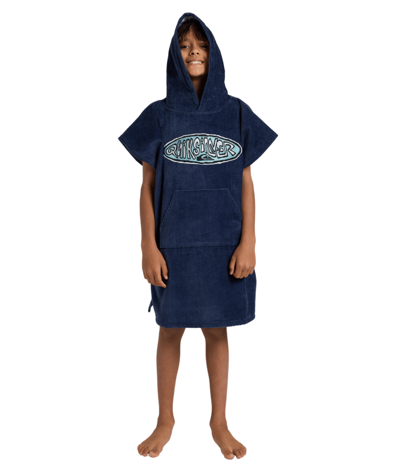 Quiksilver Waxheads Hooded Towel Yth in MOOD INDIGO