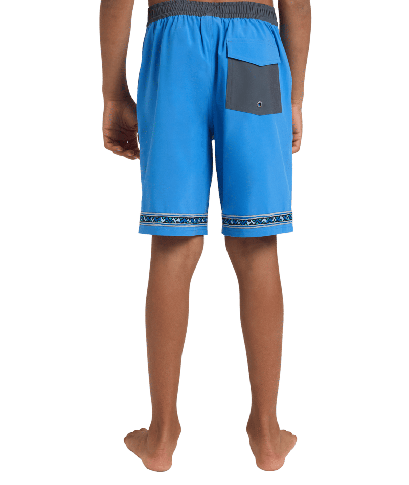 Quiksilver Wax Heads Youth 17 Volley in PALACE BLUE