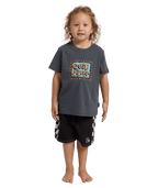 Quiksilver Retro Stack Ss Boy in IRON GATE