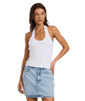 Roxy Base Rib Halter in BRIGHT WHITE