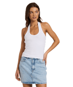 Roxy Base Rib Halter in BRIGHT WHITE